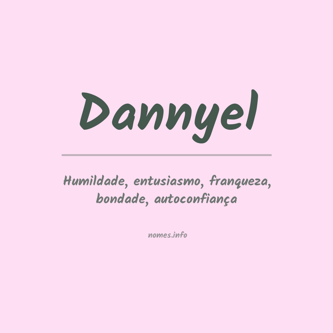 Significado do nome Dannyel