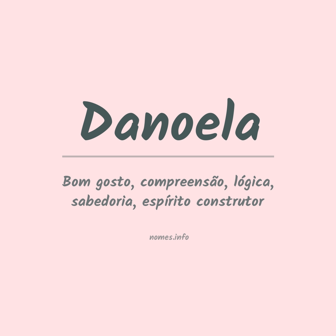 Significado do nome Danoela