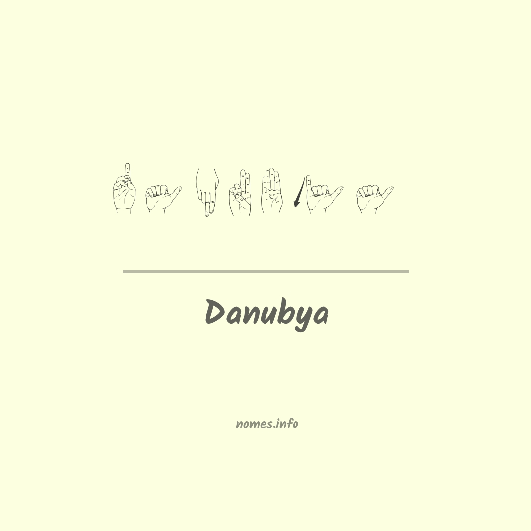 Danubya em Libras