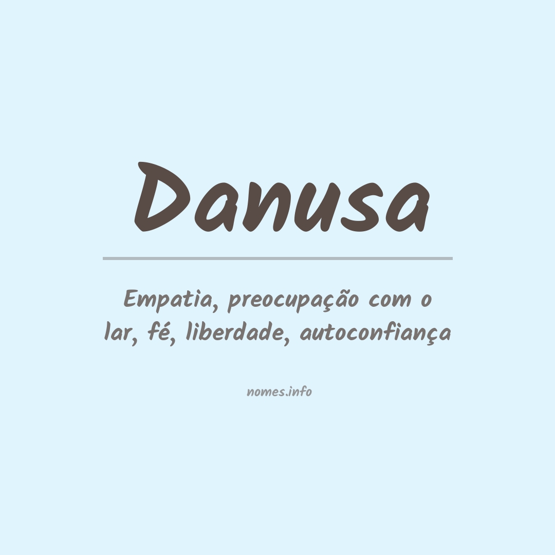 Significado do nome Danusa