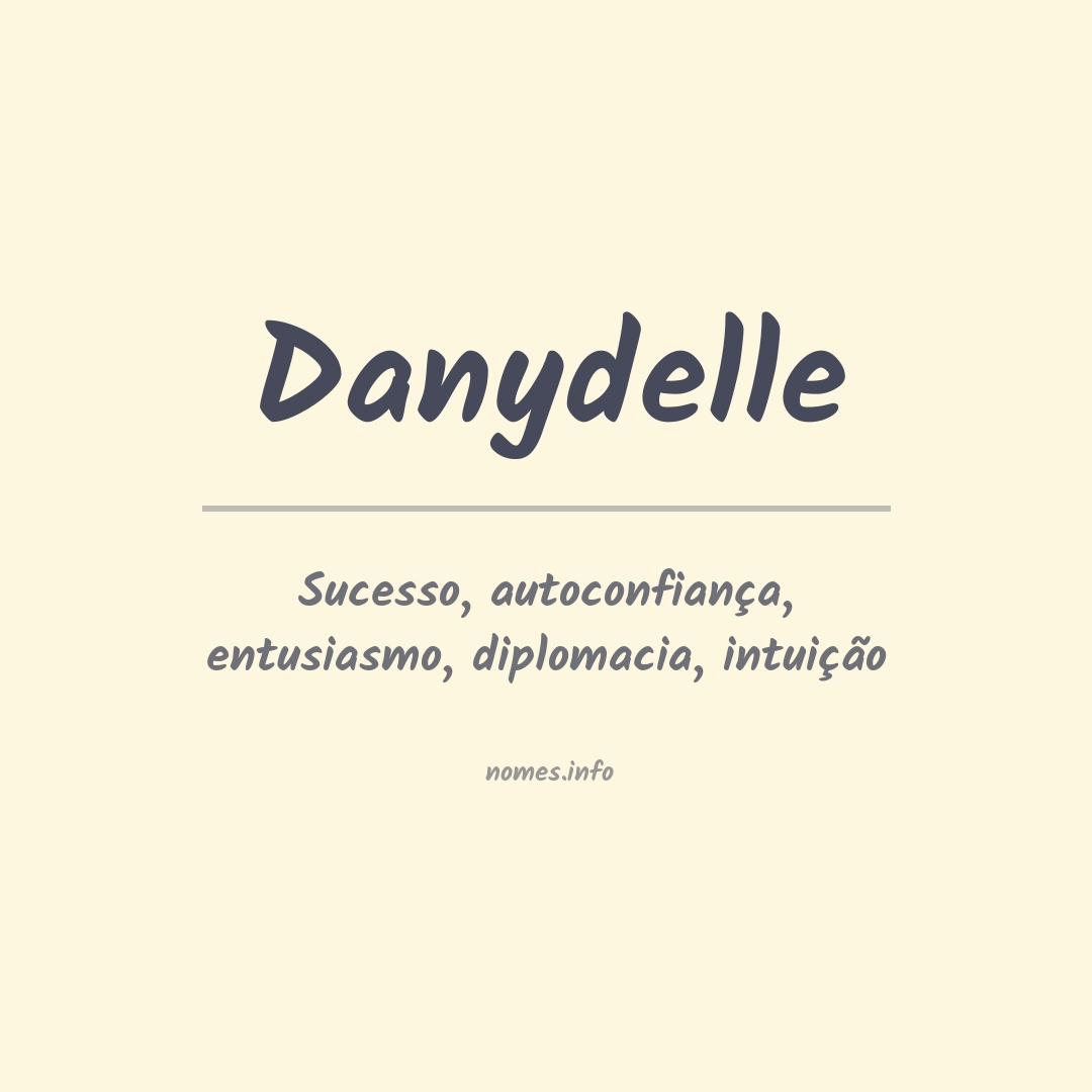 Significado do nome Danydelle