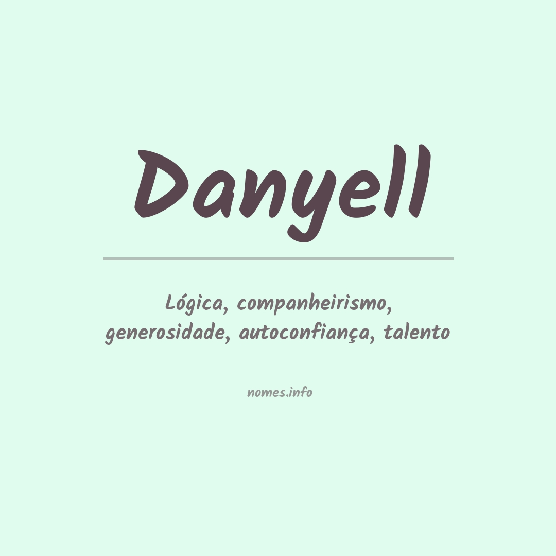 Significado do nome Danyell