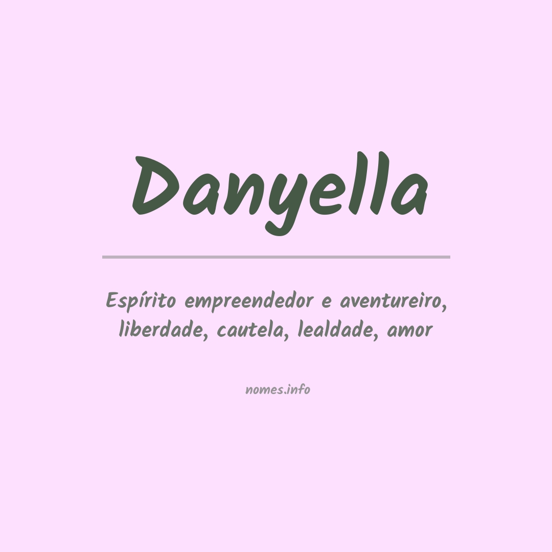Significado do nome Danyella