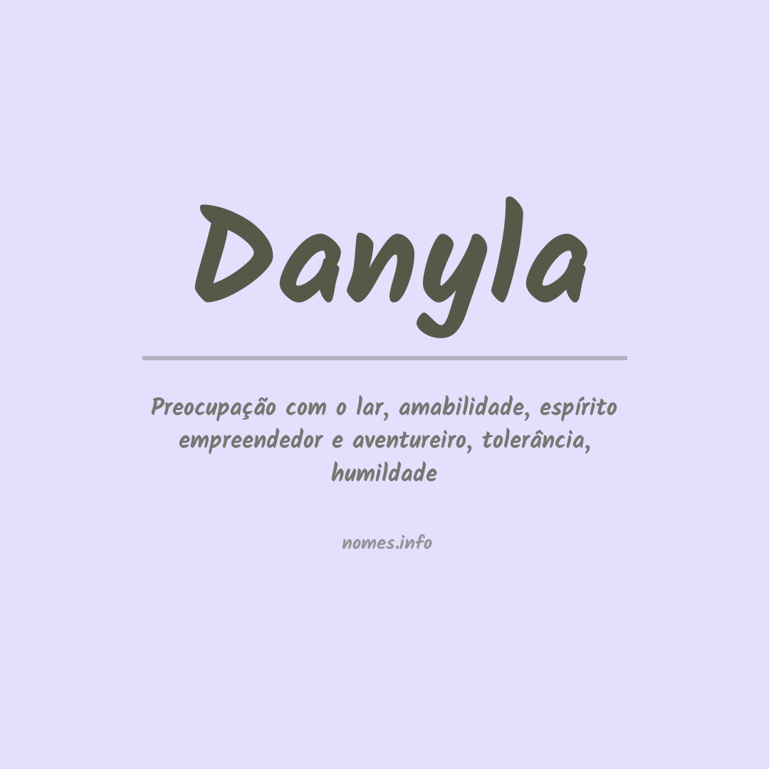 Significado do nome Danyla