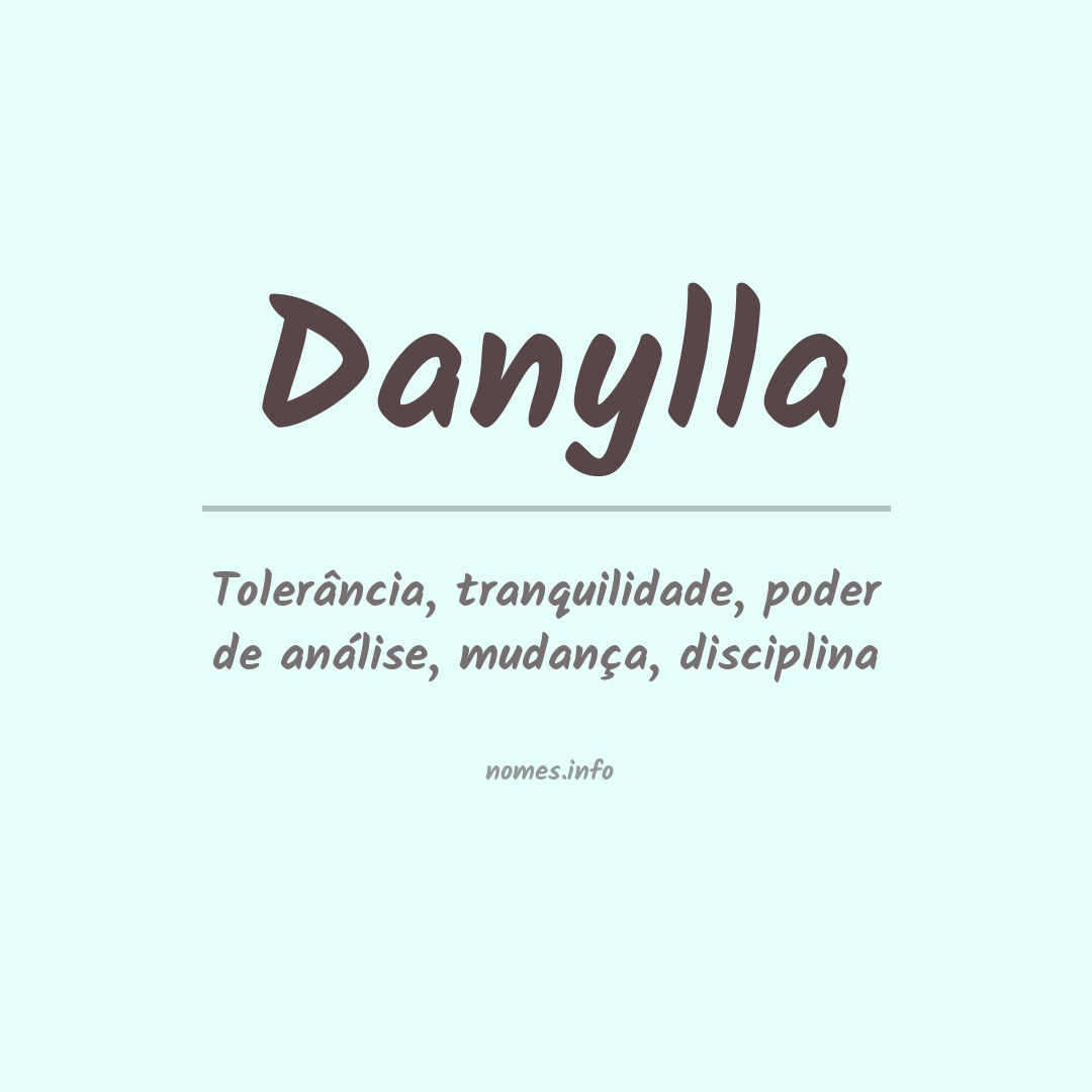 Significado do nome Danylla