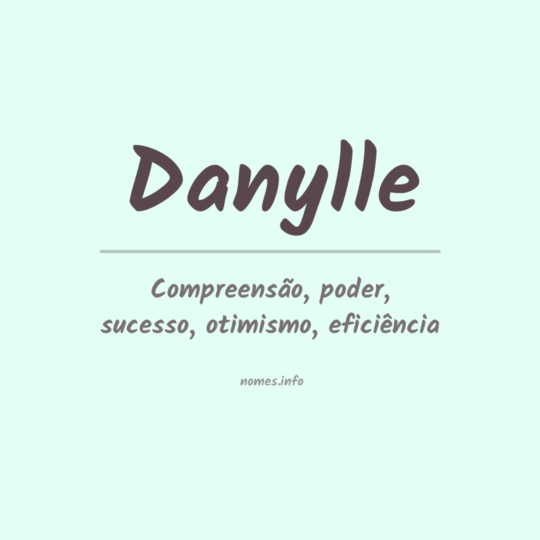 Significado do nome Danylle