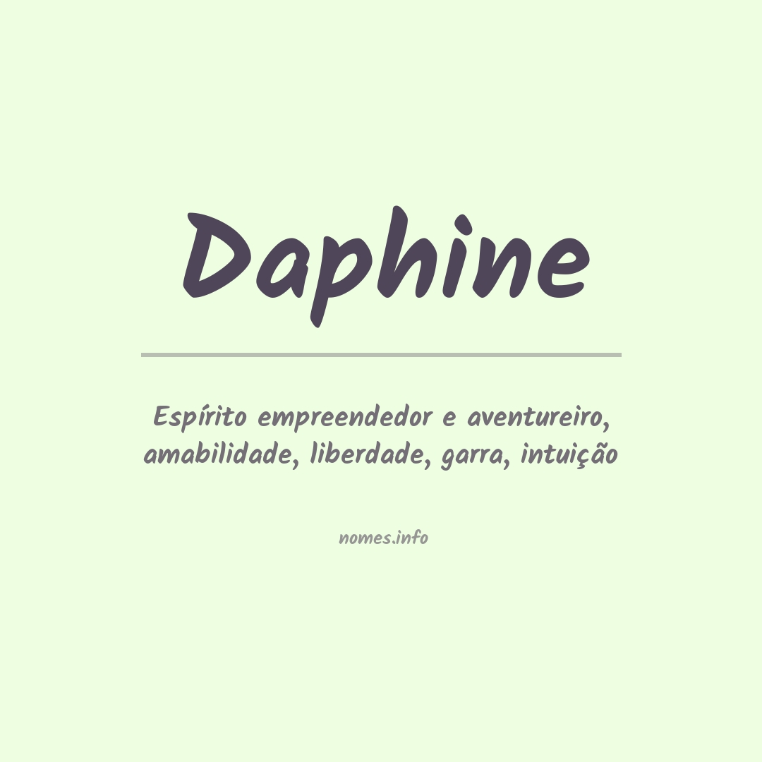 Significado do nome Daphine