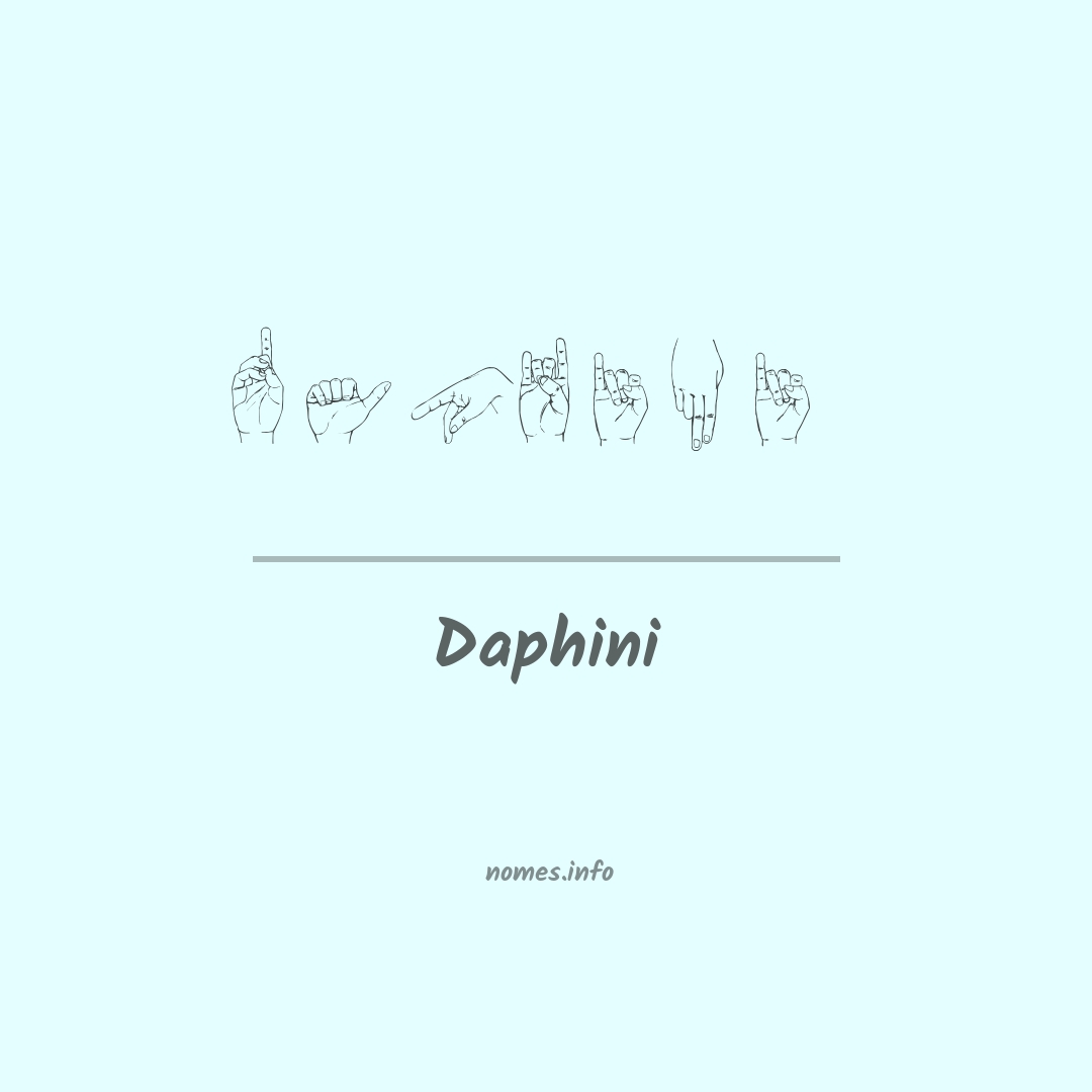 Daphini em Libras