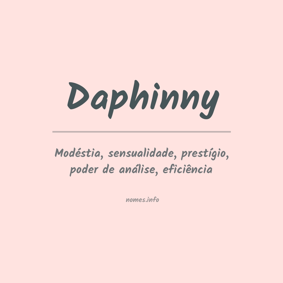 Significado do nome Daphinny