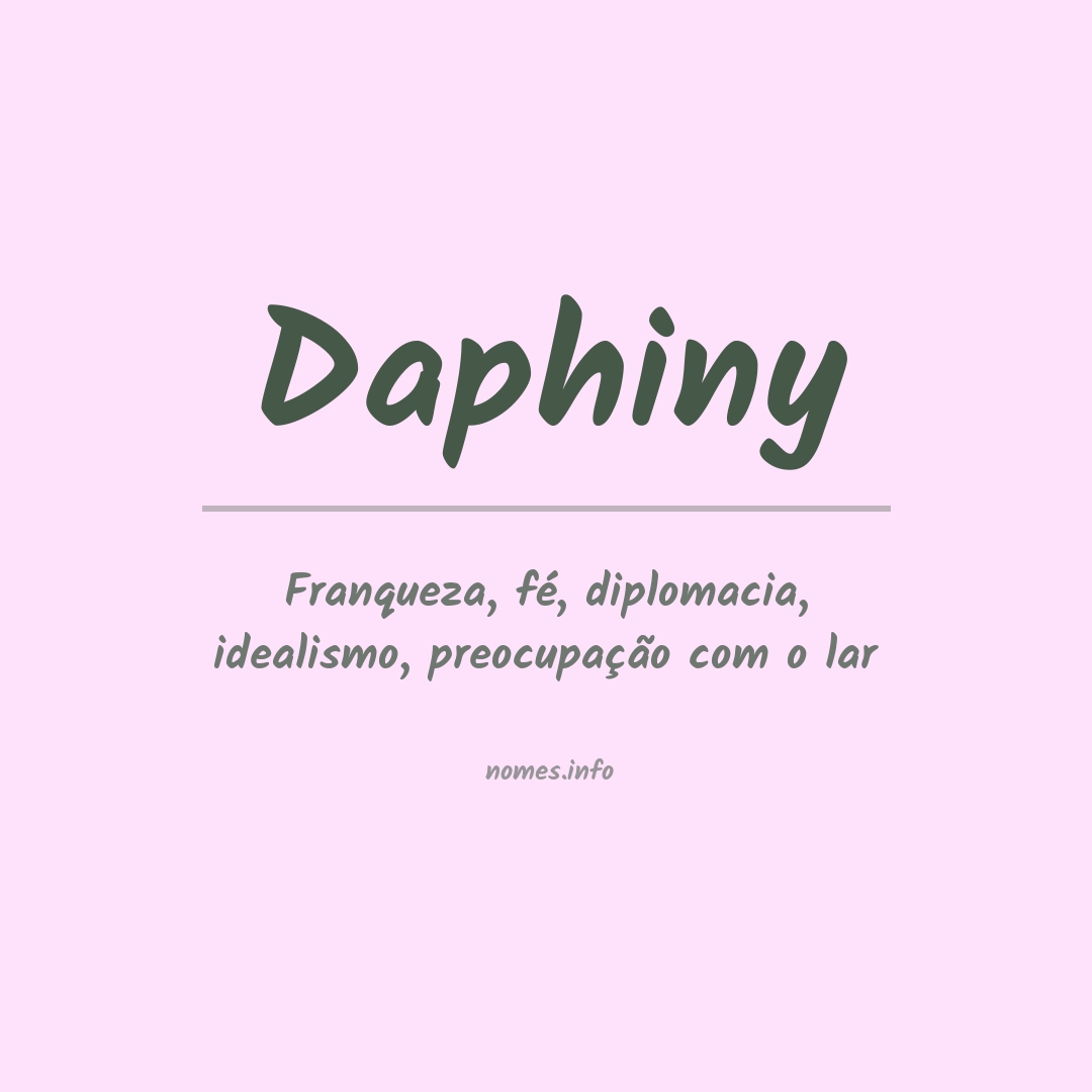 Significado do nome Daphiny