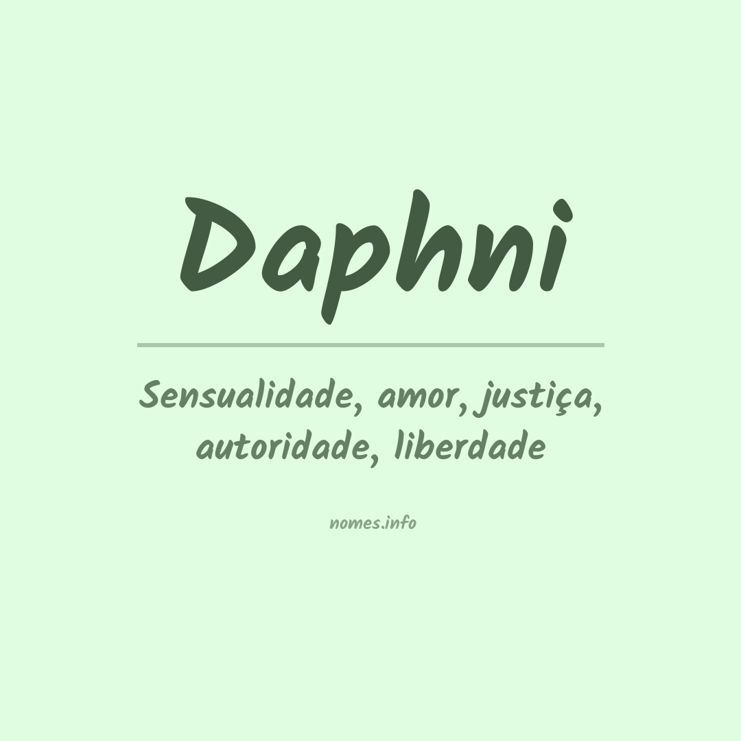 Significado do nome Daphni