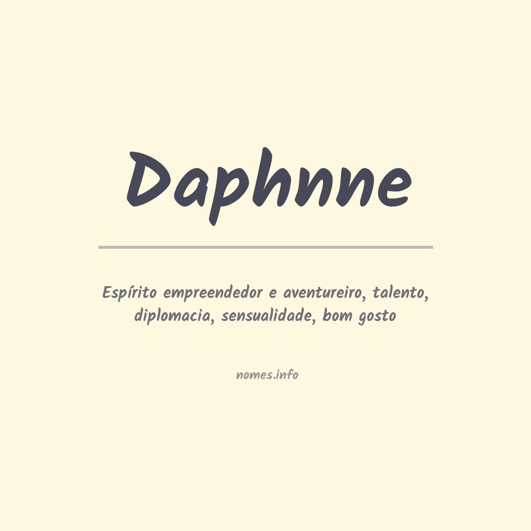 Significado do nome Daphnne