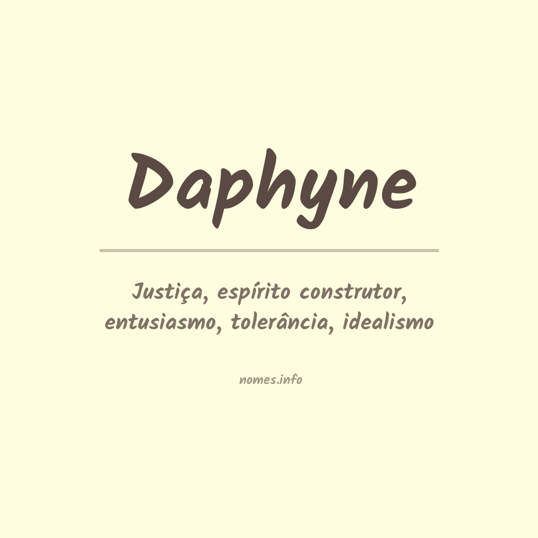 Significado do nome Daphyne