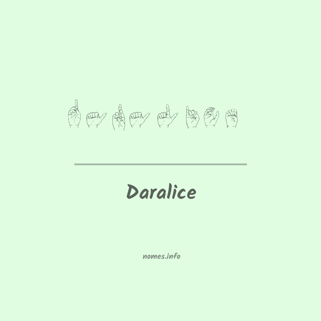 Daralice em Libras