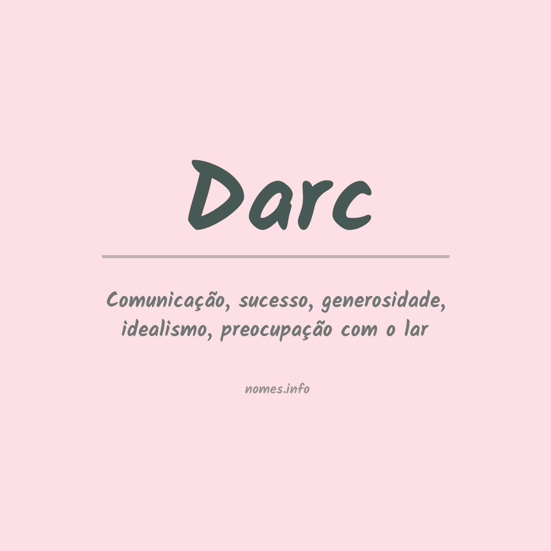 Significado do nome Darc