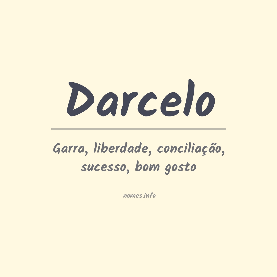 Significado do nome Darcelo