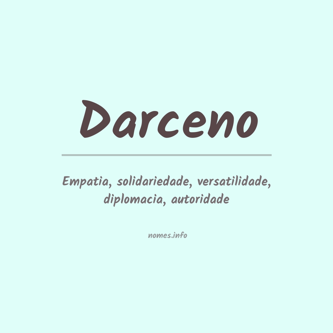 Significado do nome Darceno