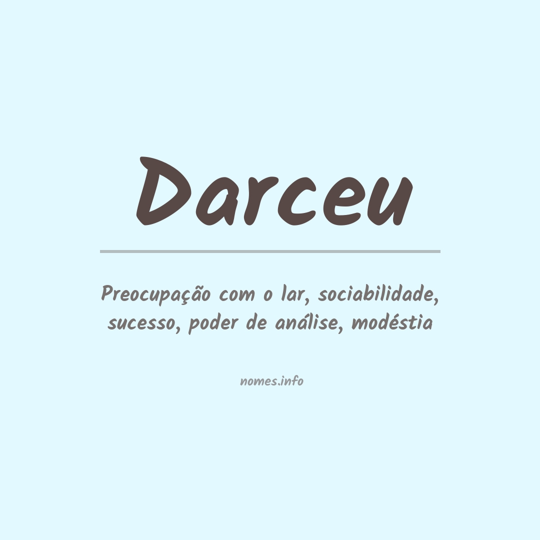 Significado do nome Darceu