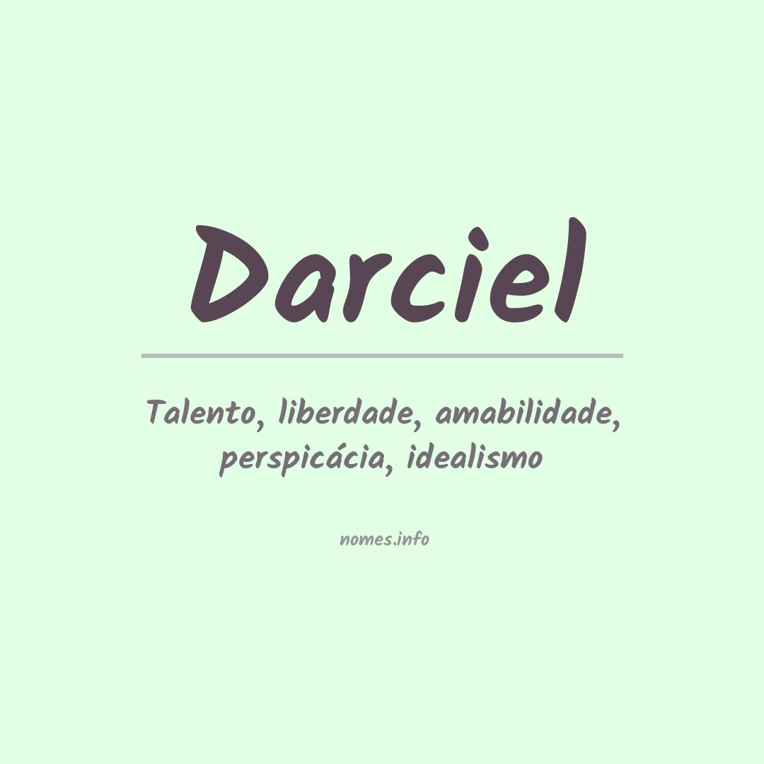 Significado do nome Darciel