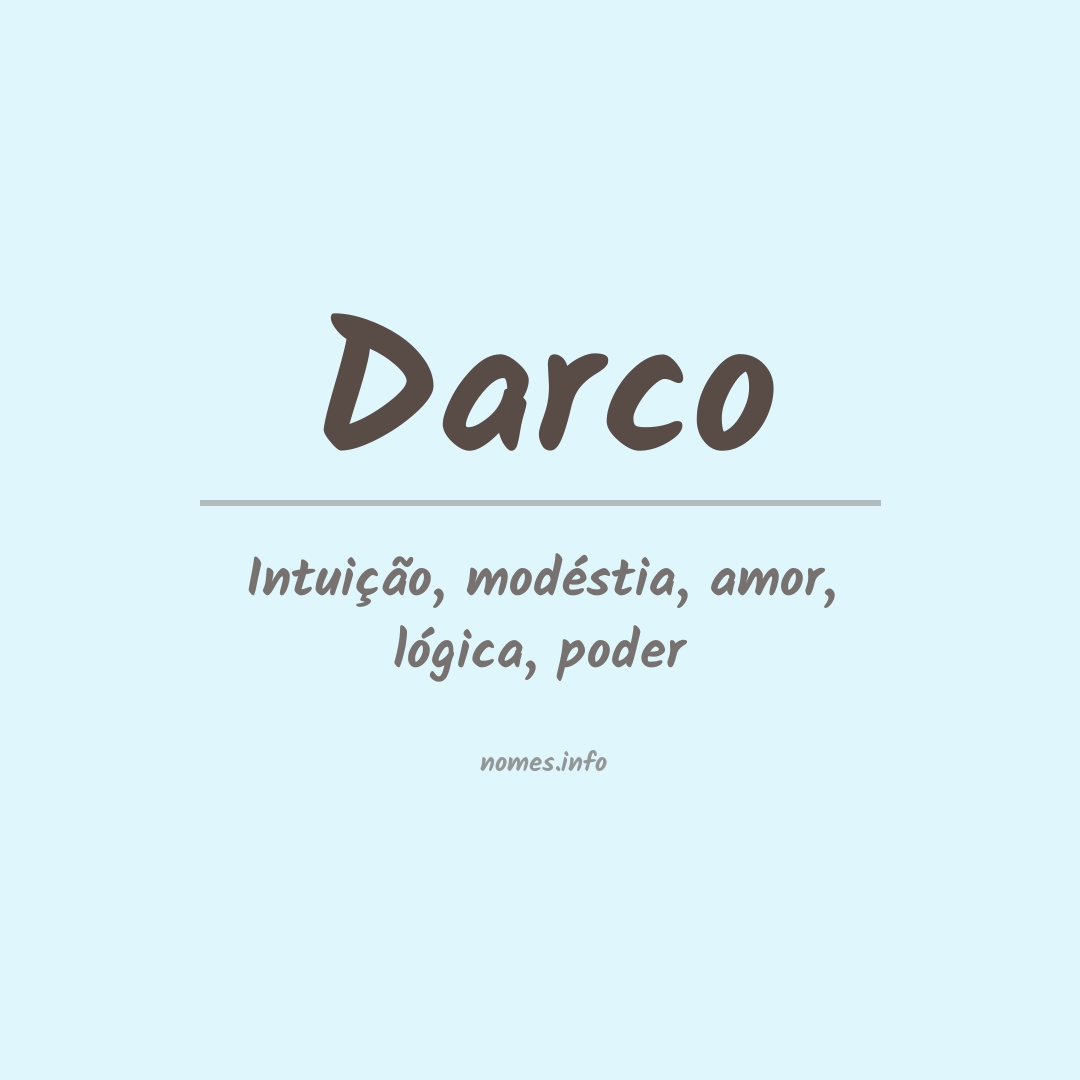 Significado do nome Darco