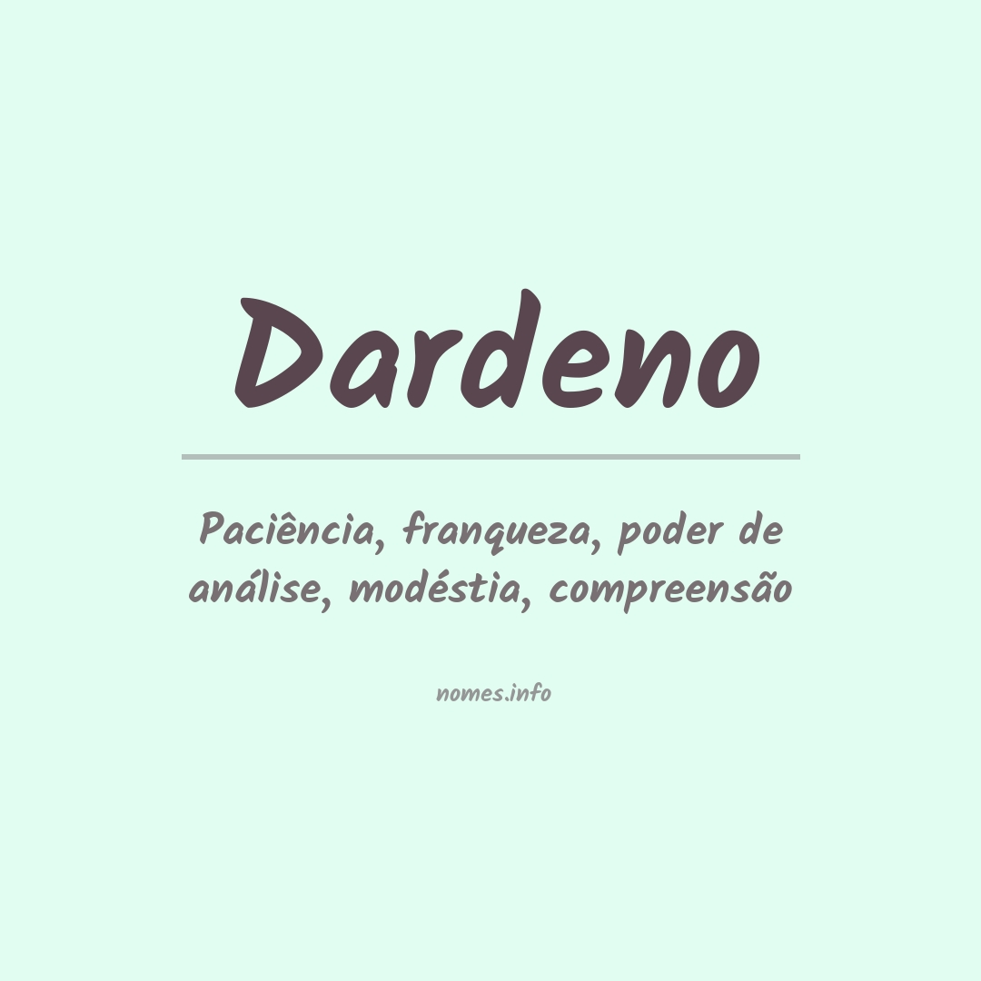 Significado do nome Dardeno