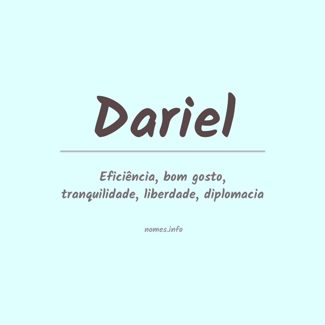 Significado do nome Dariel