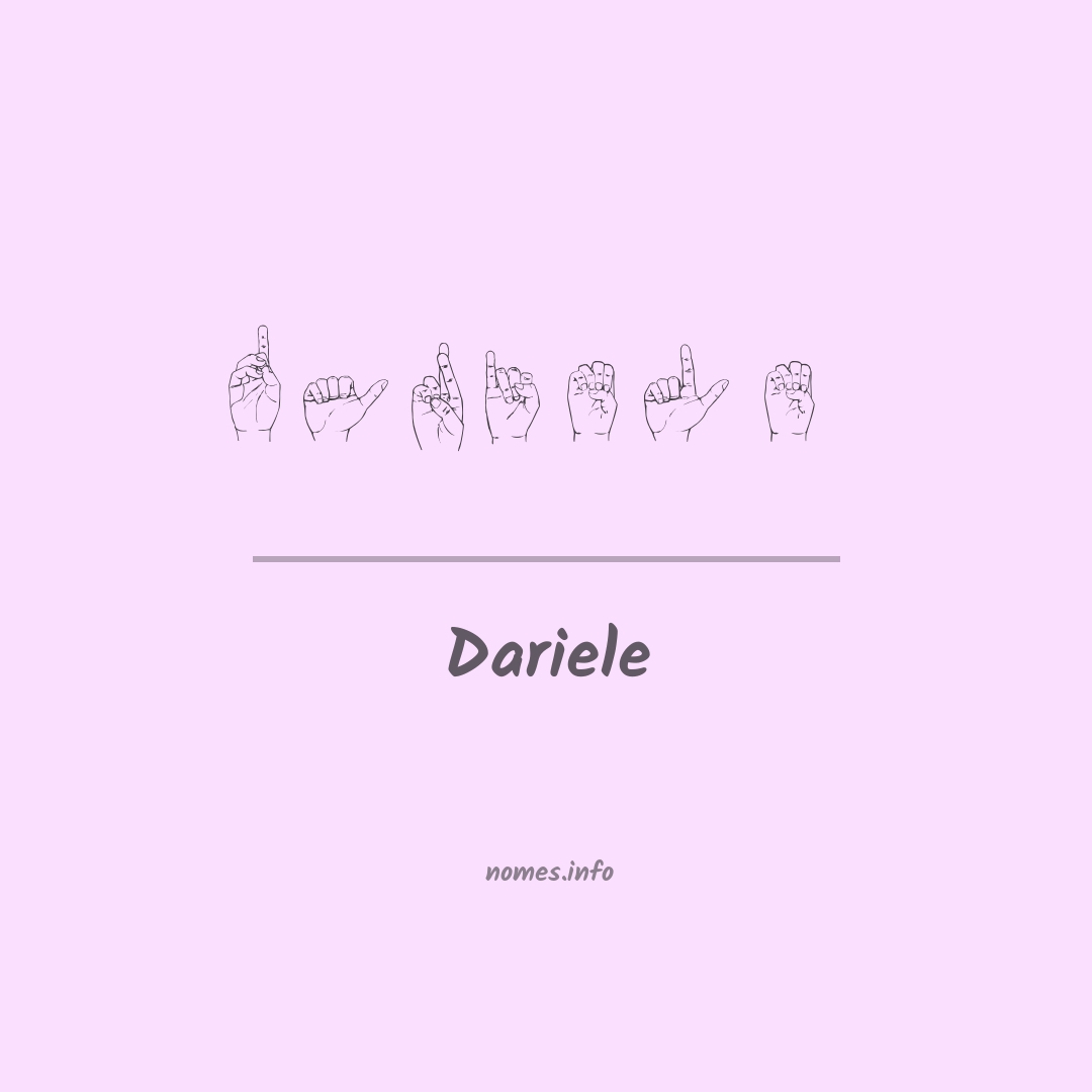 Dariele em Libras