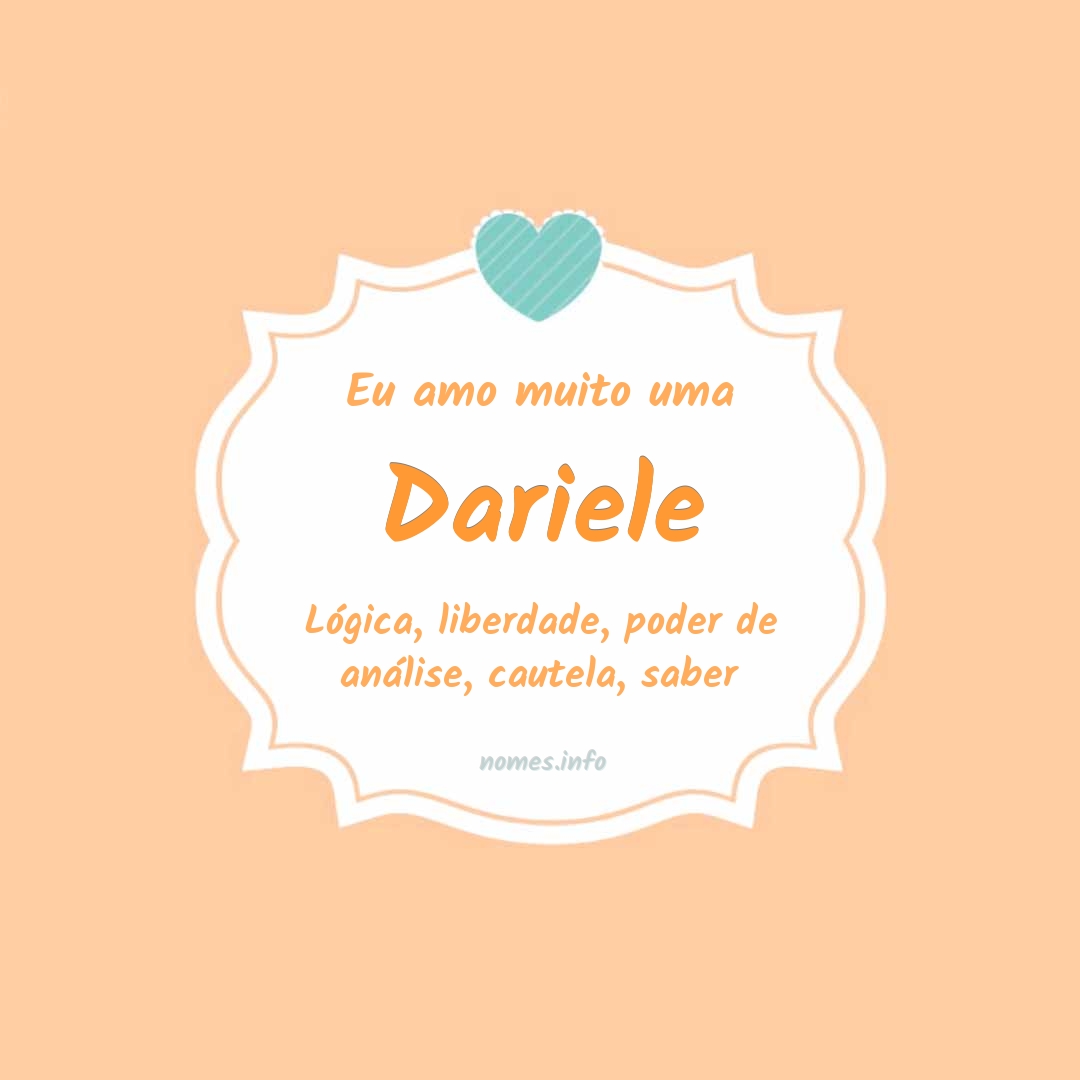 Eu amo muito Dariele