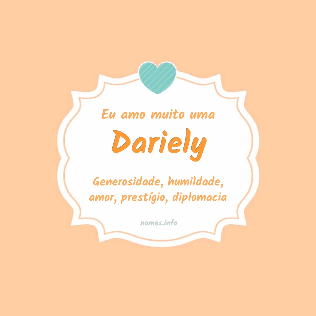 Eu amo muito Dariely