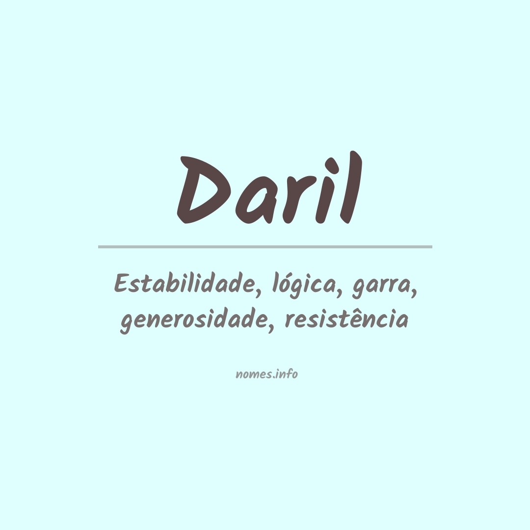 Significado do nome Daril