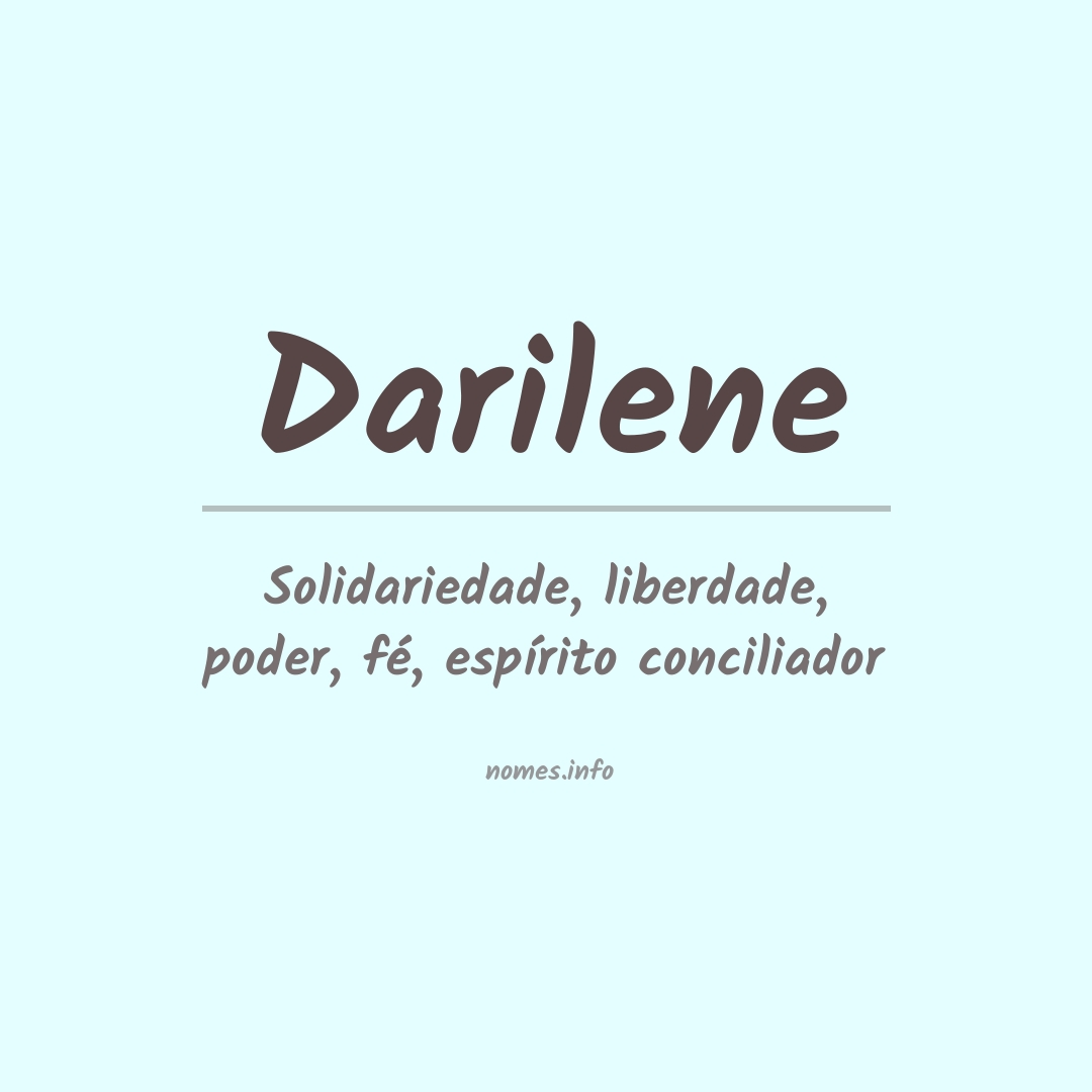 Significado do nome Darilene
