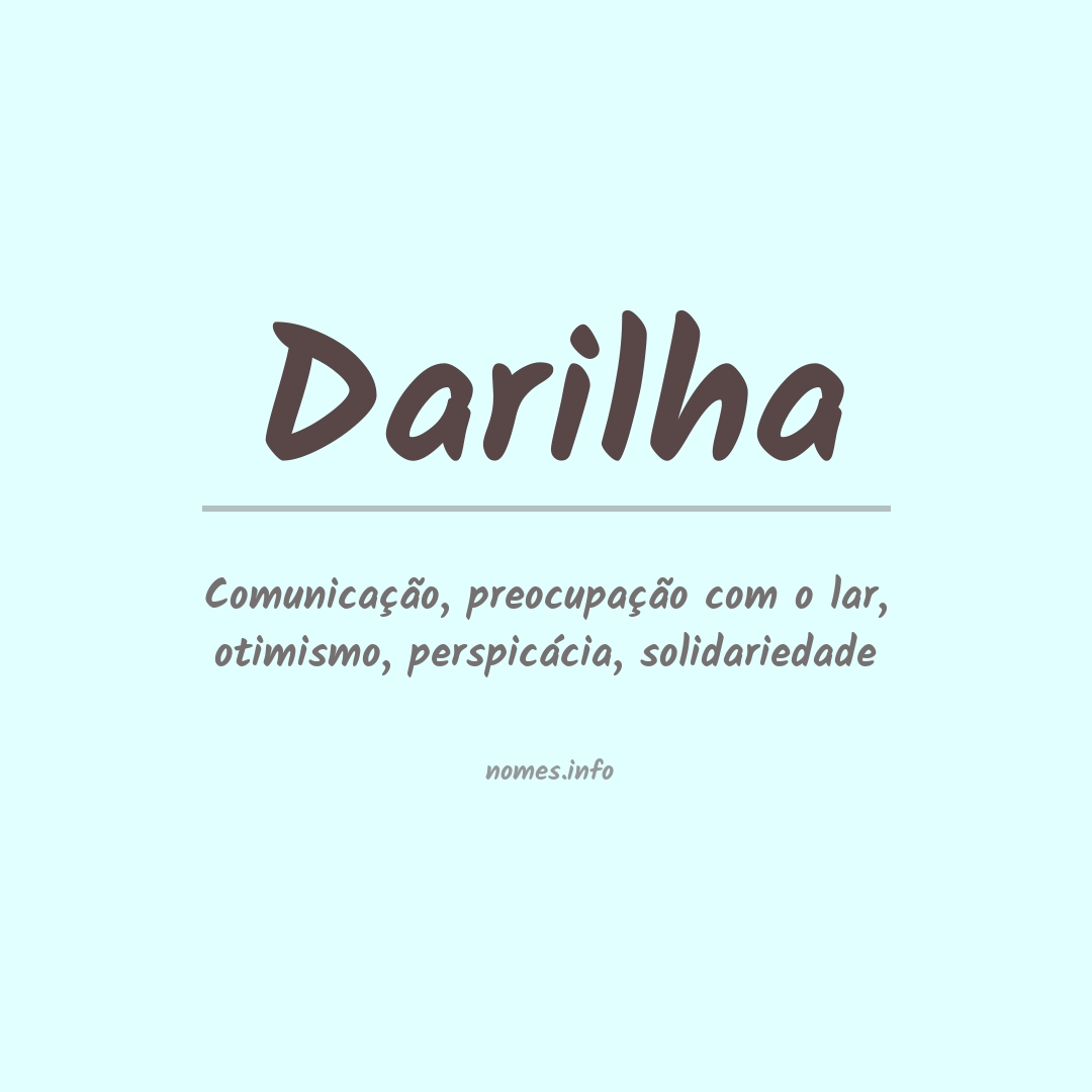 Significado do nome Darilha