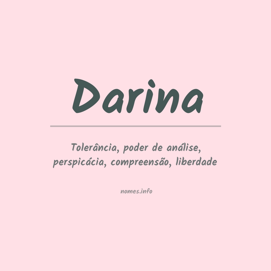 Significado do nome Darina