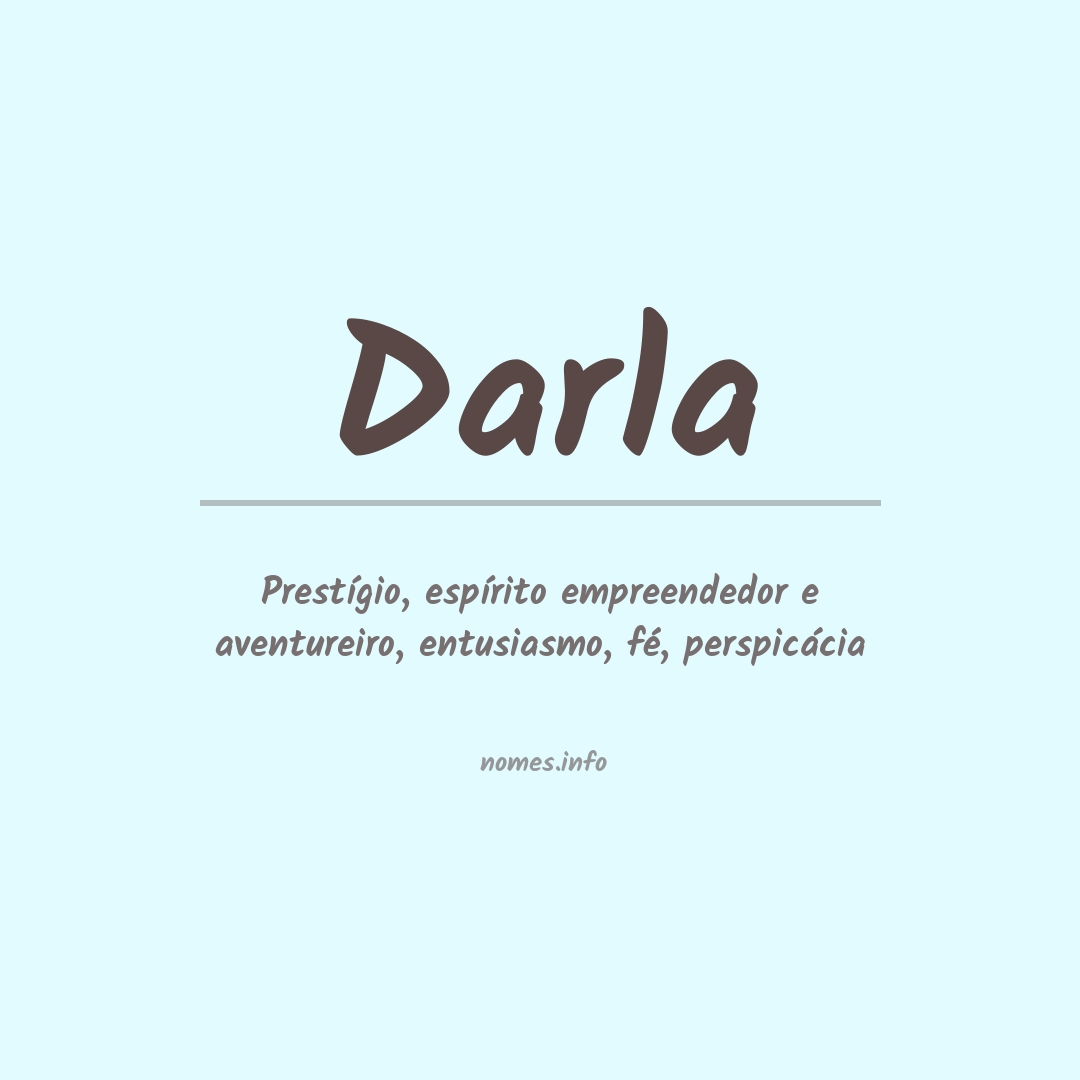 Significado do nome Darla