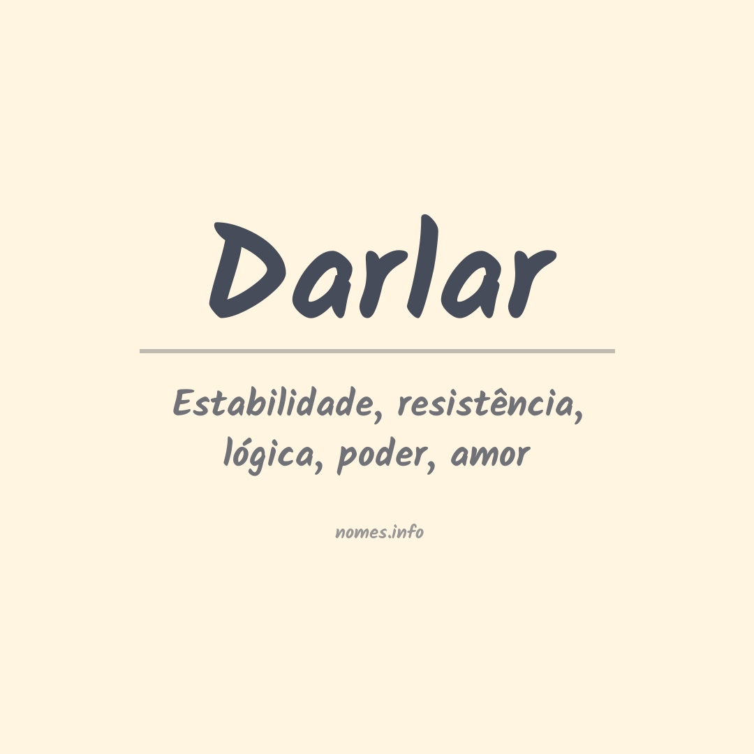 Significado do nome Darlar