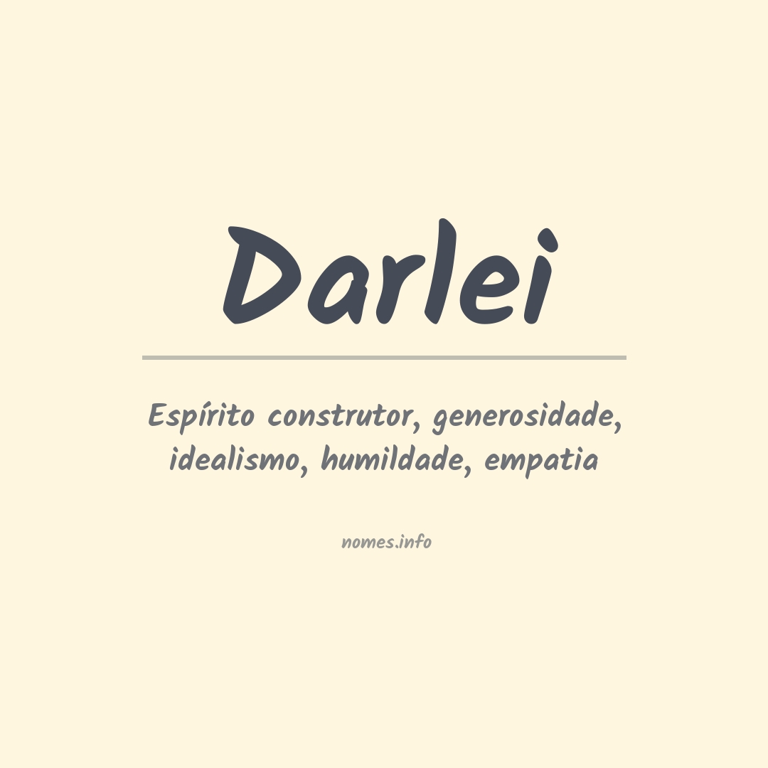 Significado do nome Darlei