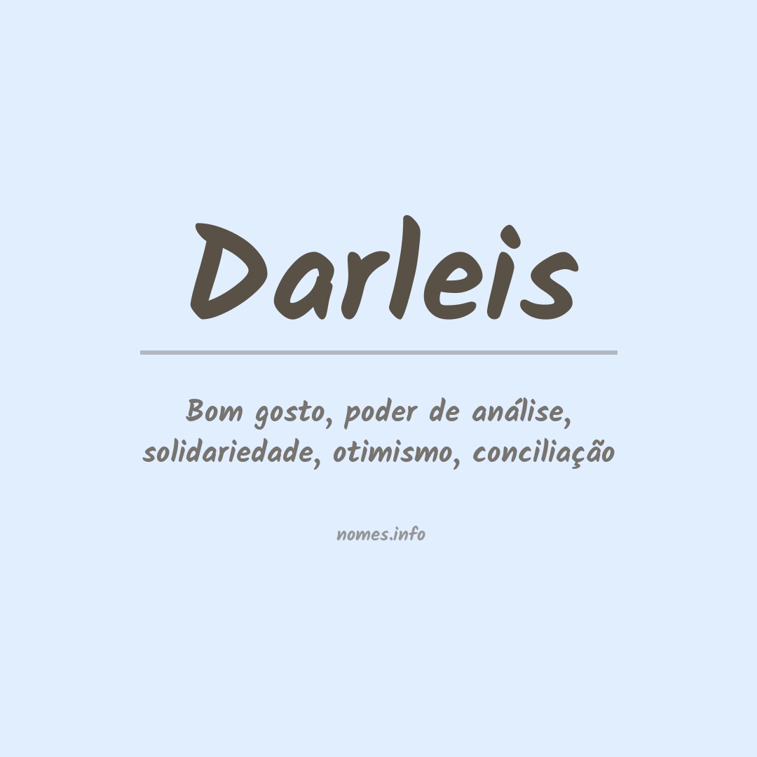 Significado do nome Darleis