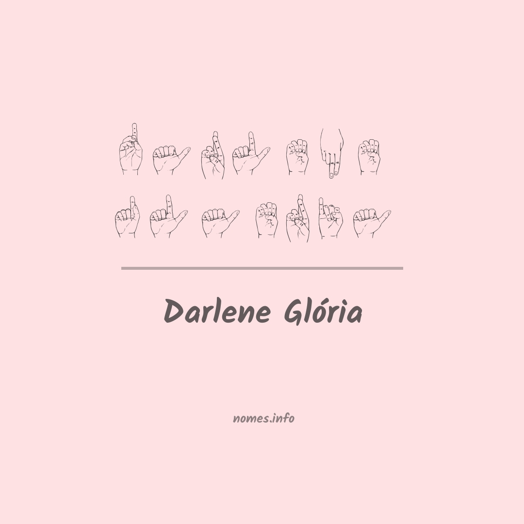 Darlene glória em Libras