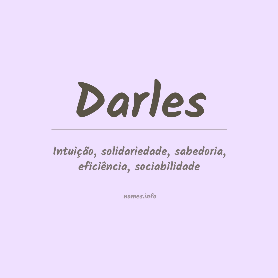 Significado do nome Darles