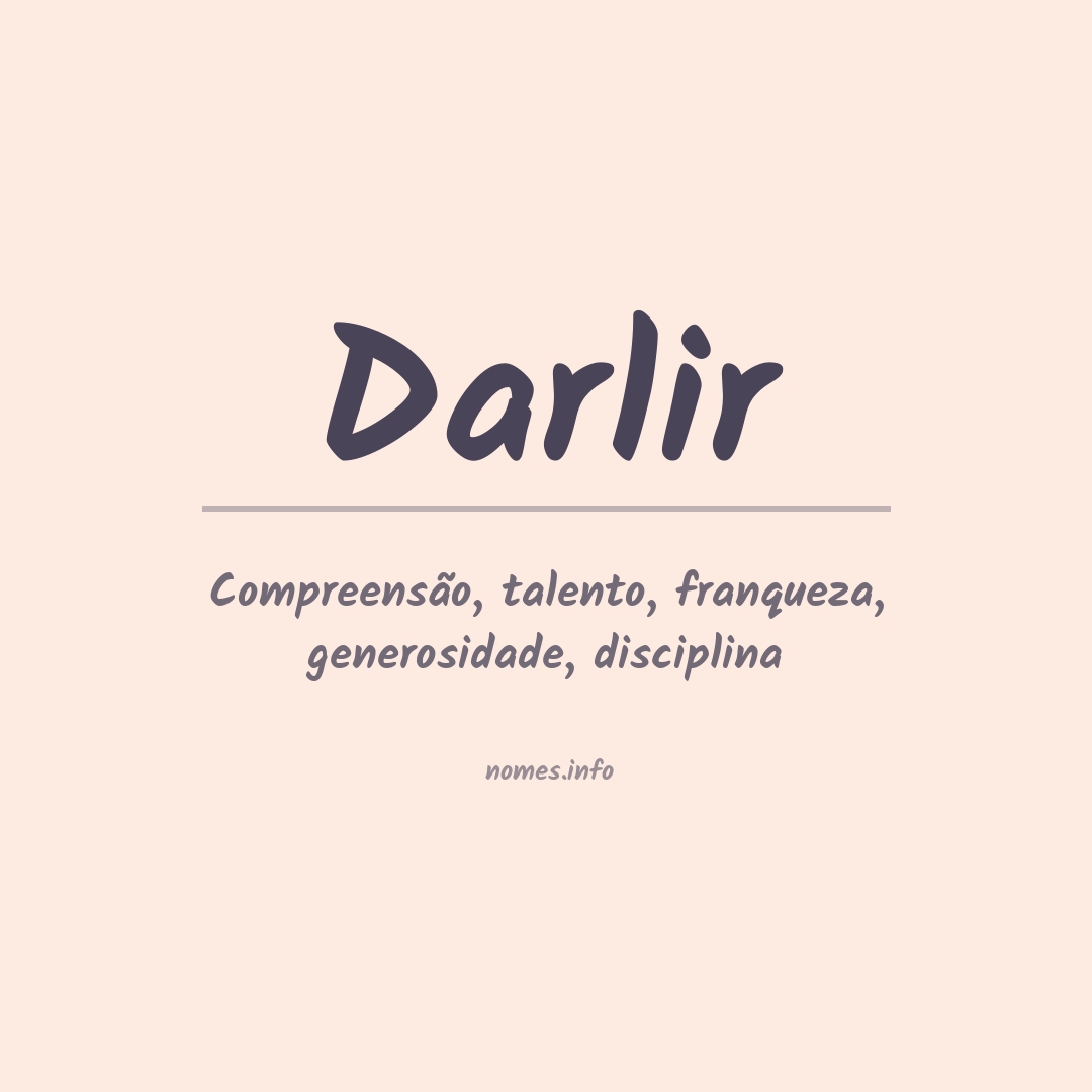 Significado do nome Darlir