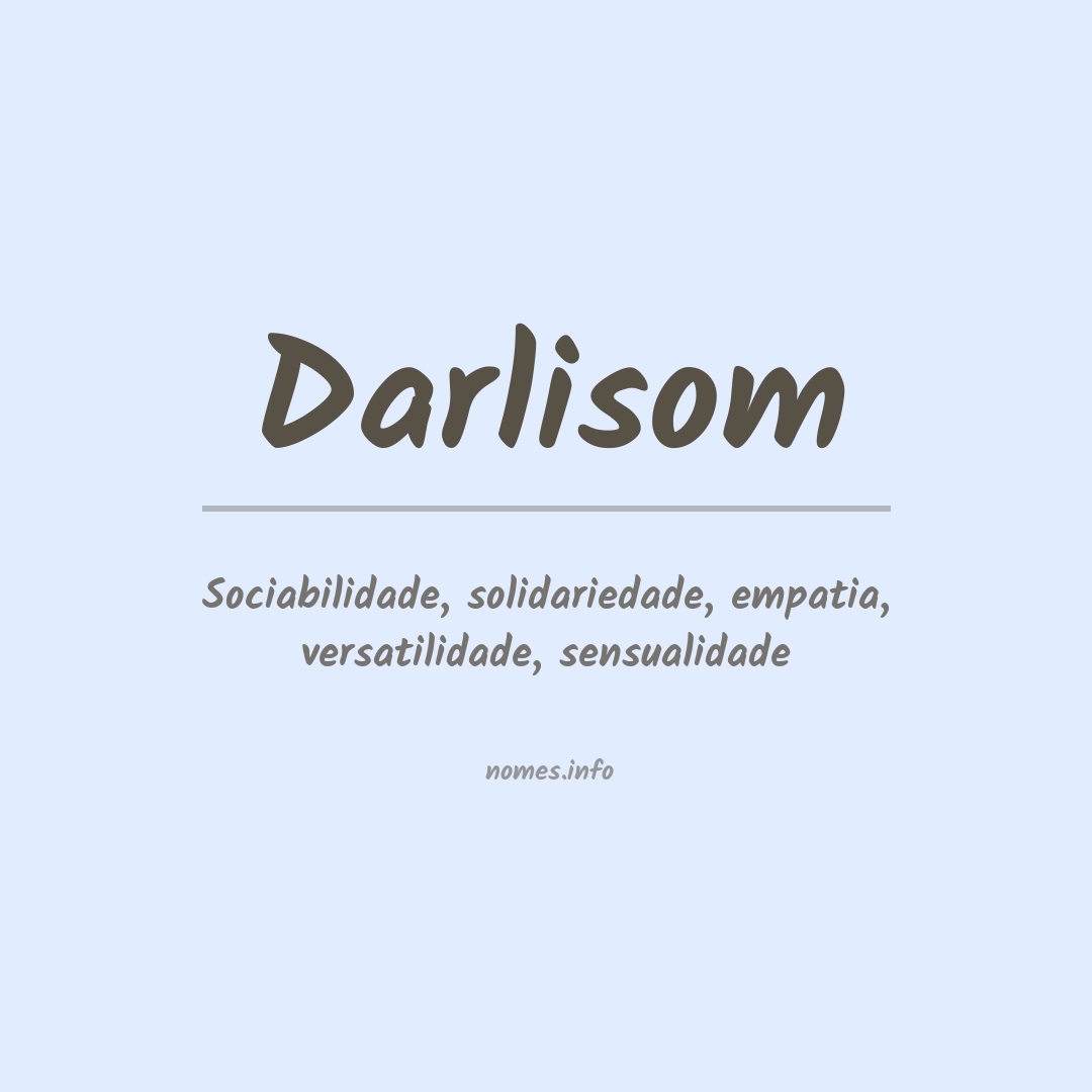 Significado do nome Darlisom