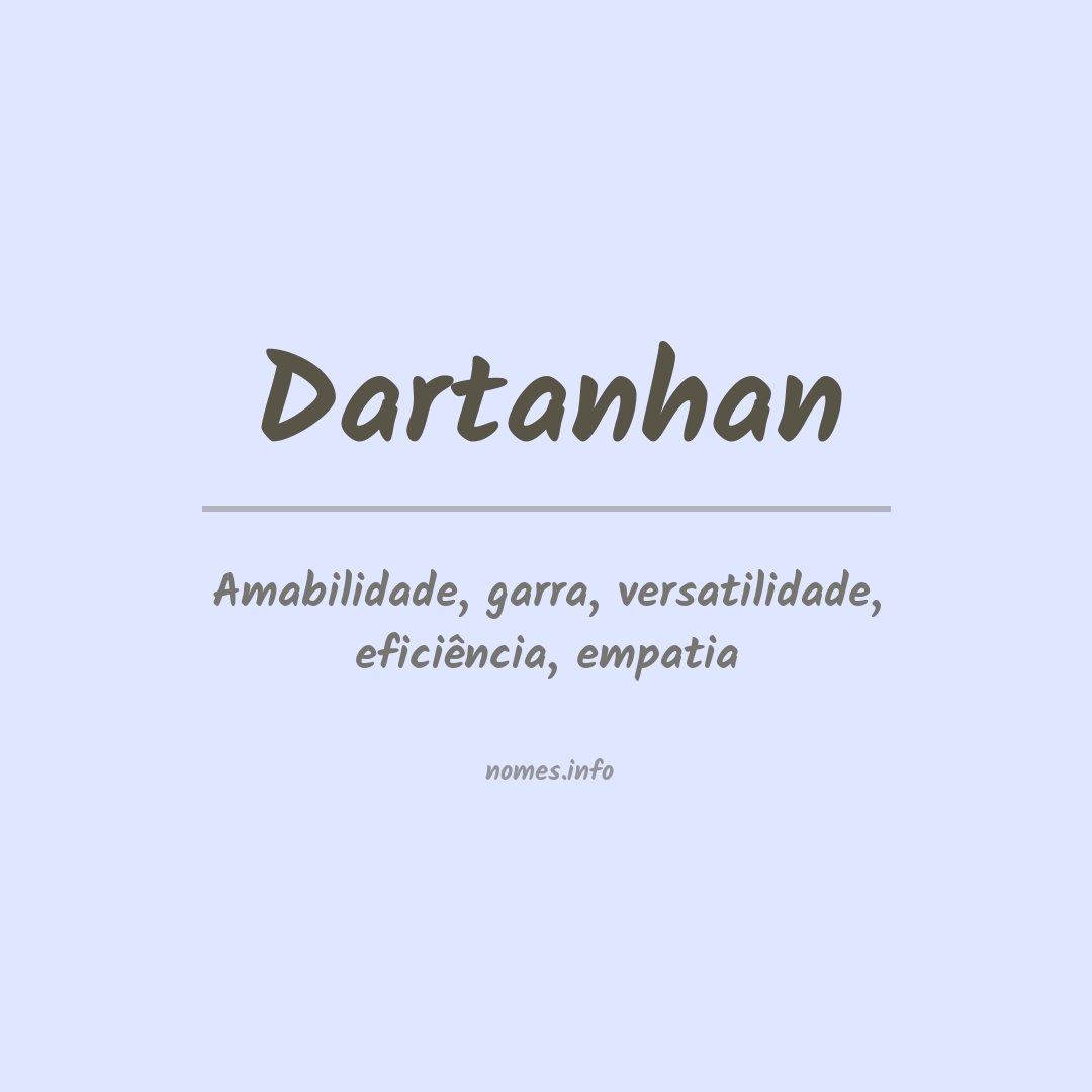 Significado do nome Dartanhan
