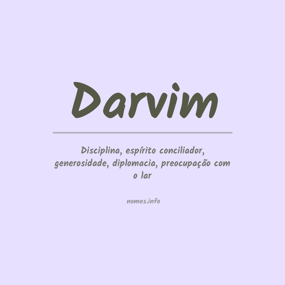 Significado do nome Darvim