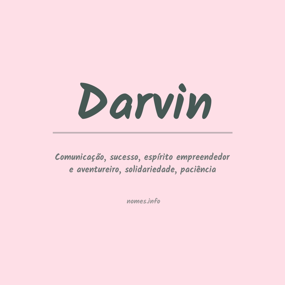 Significado do nome Darvin