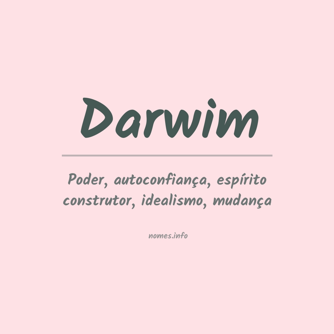 Significado do nome Darwim