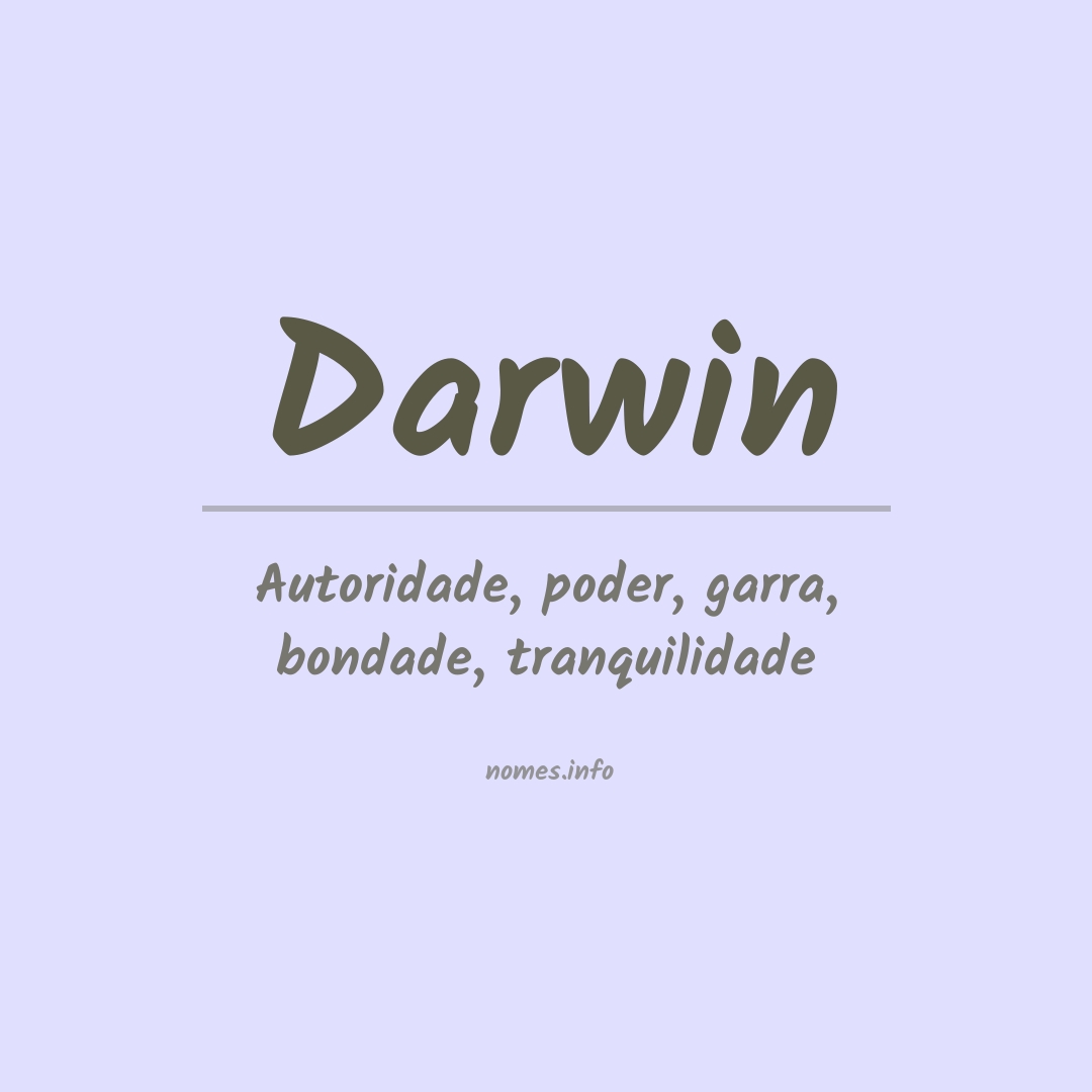 Significado do nome Darwin