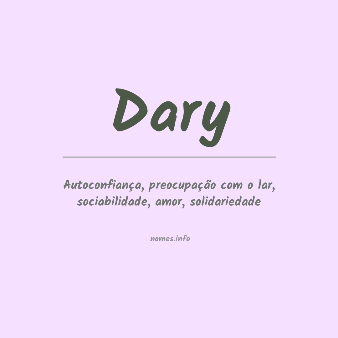 Significado do nome Dary