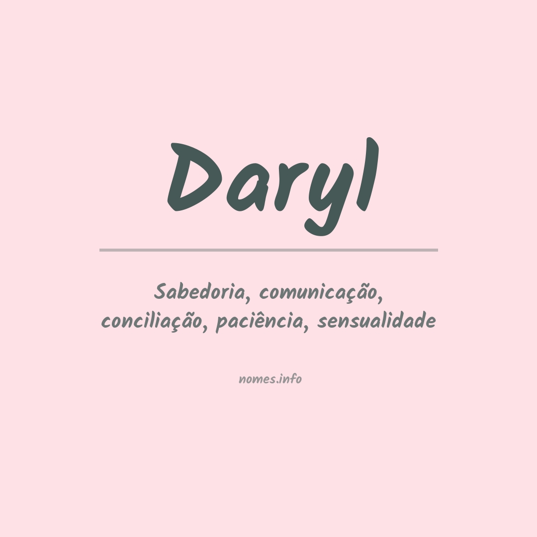 Significado do nome Daryl