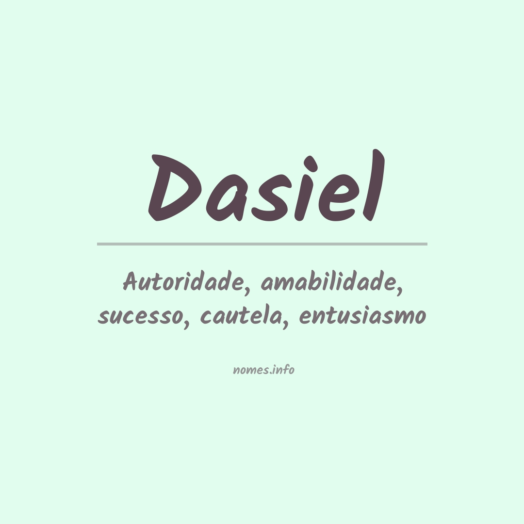 Significado do nome Dasiel