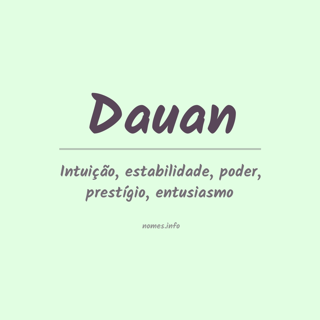 Significado do nome Dauan